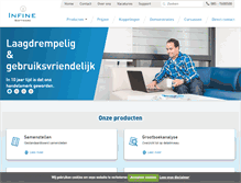 Tablet Screenshot of infine.nl